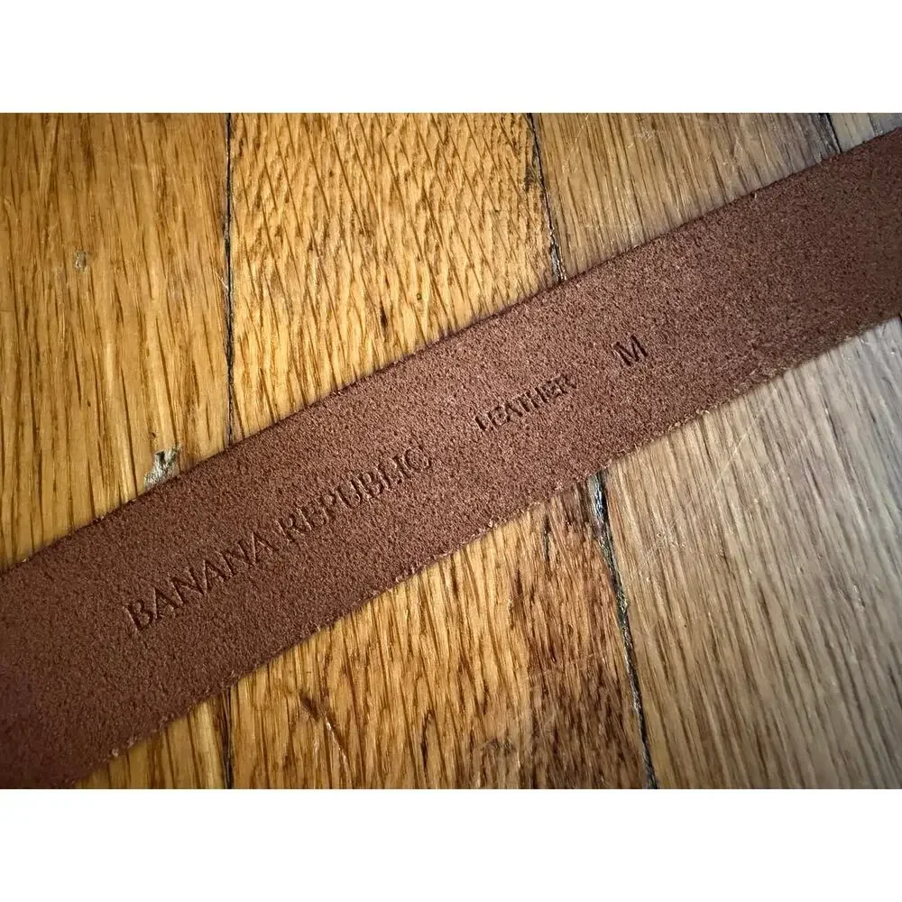 BANANA REPUBLIC Dark Tan Leather Belt Womens sz M